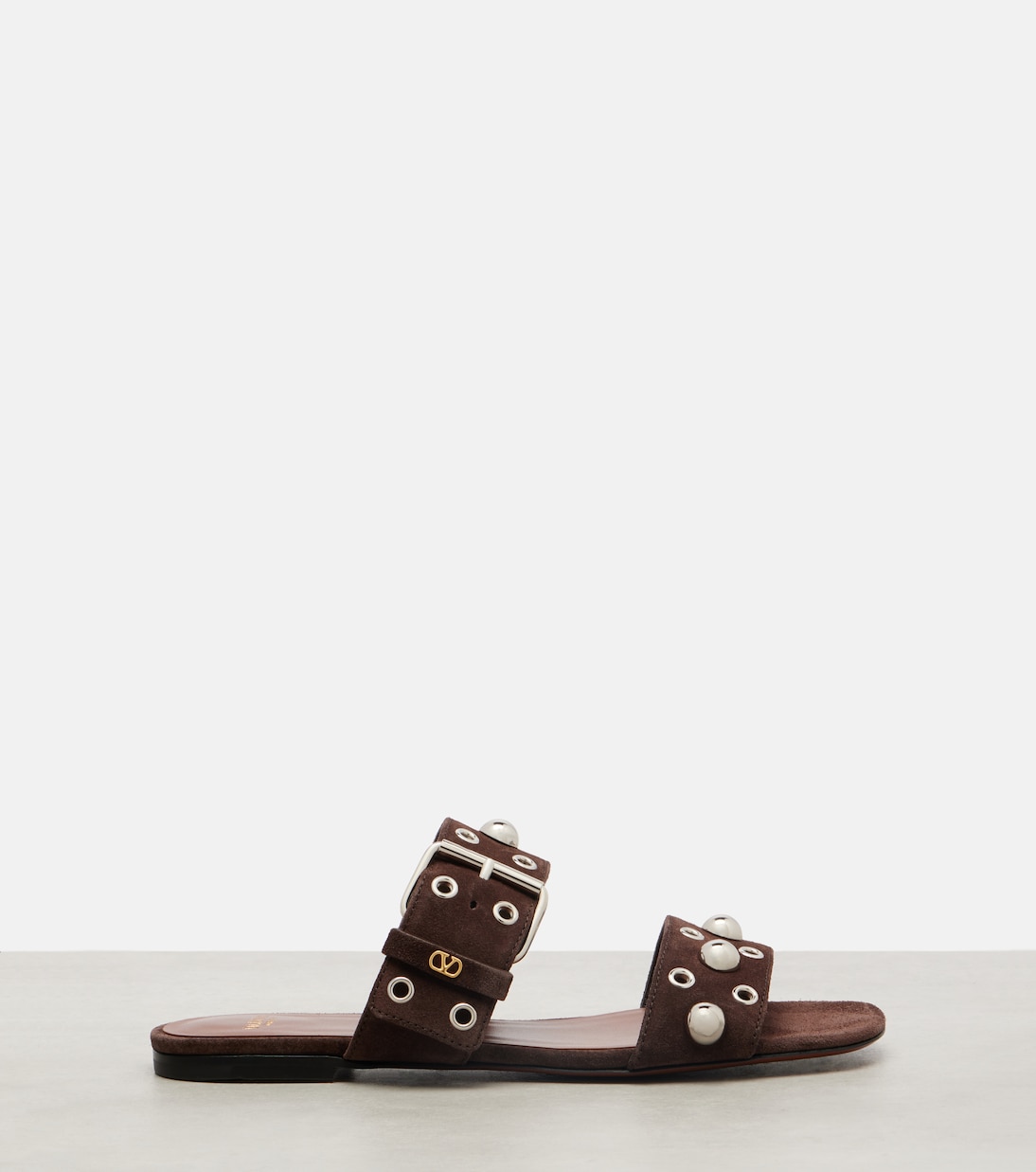 Nellcote studded suede sandals | Valentino Garavani