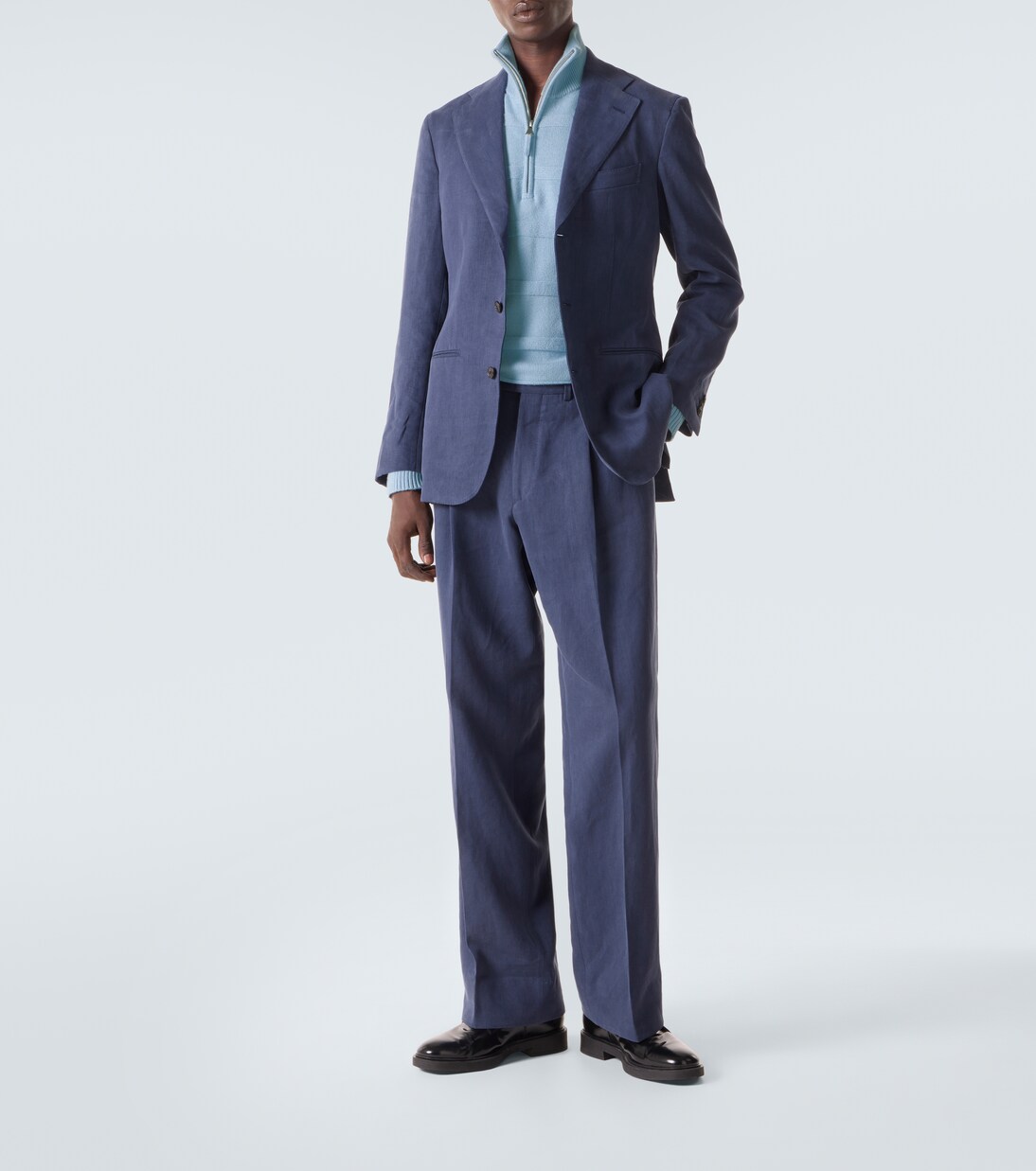 Cotton and cashmere turtleneck sweater | Allude