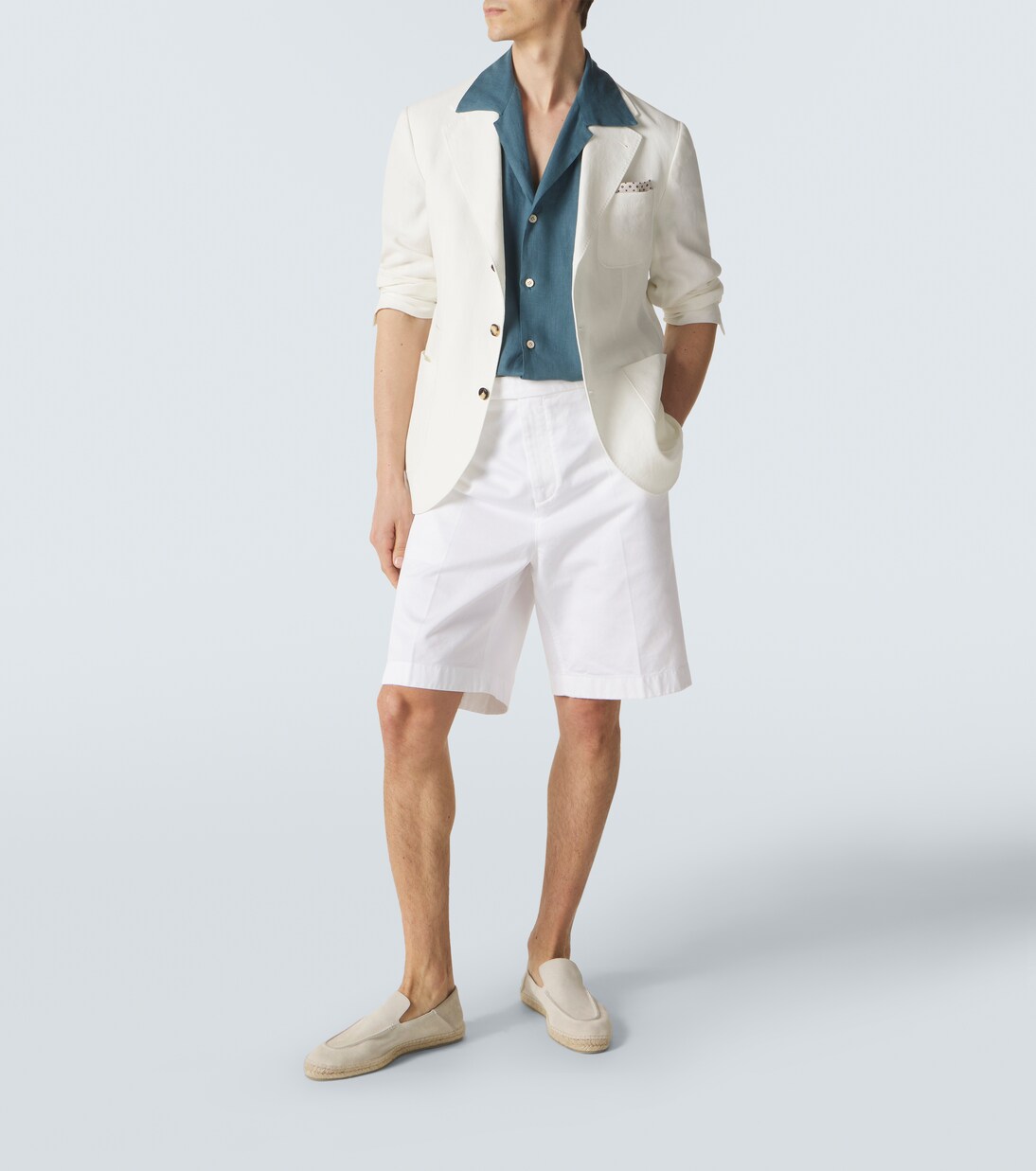 Linen bowling shirt | Kiton