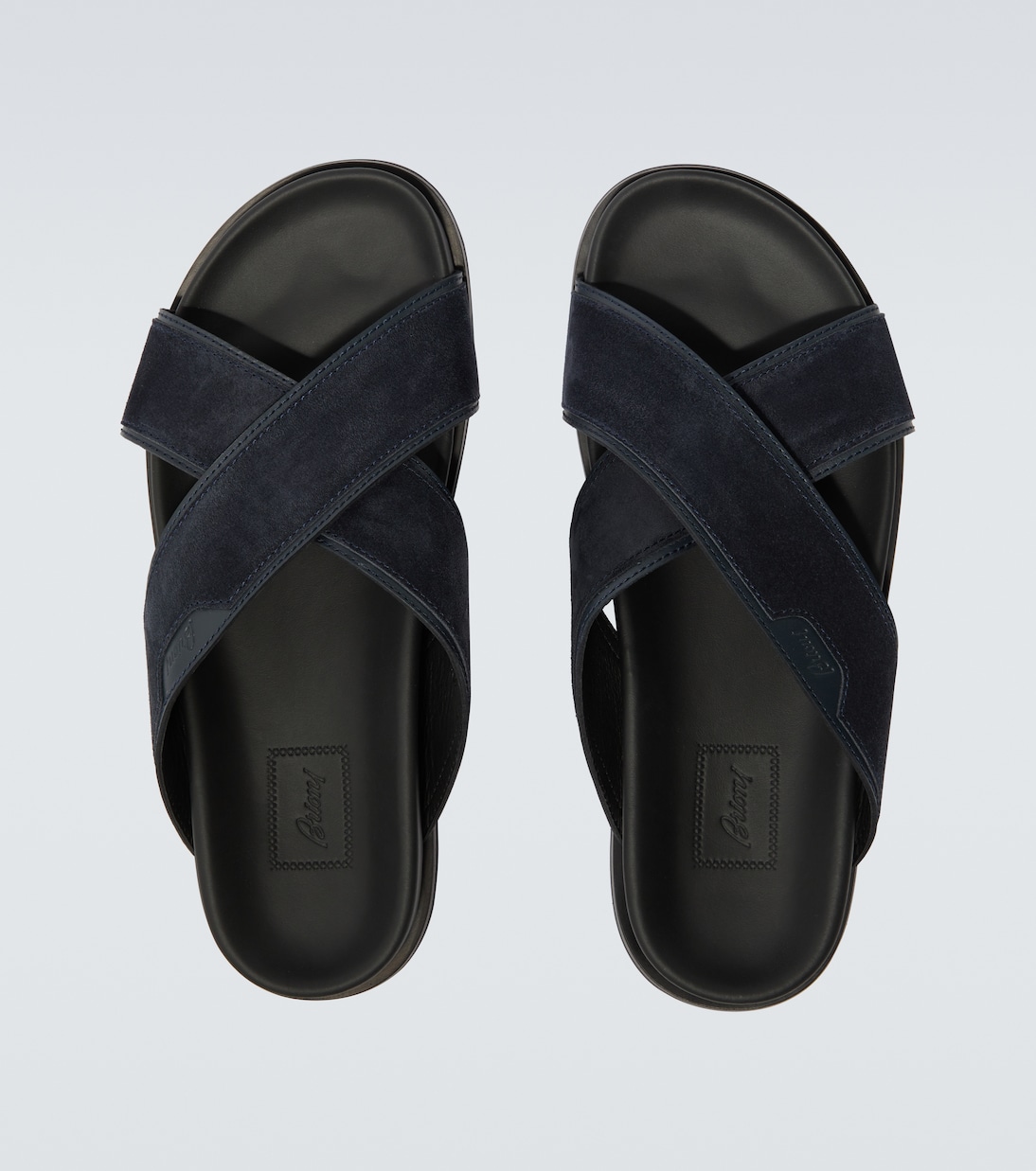 Sandalen aus Veloursleder und Leder | Brioni
