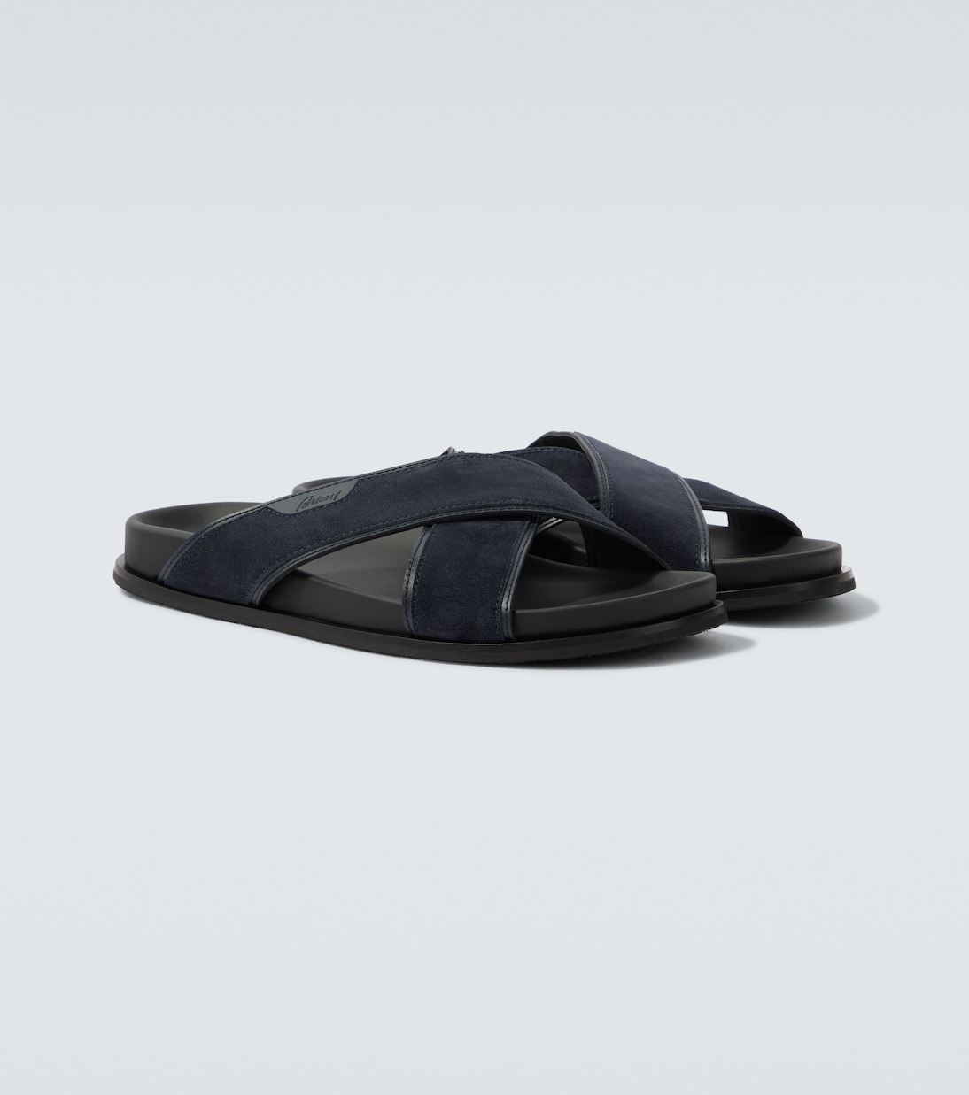 Sandalen aus Veloursleder und Leder | Brioni