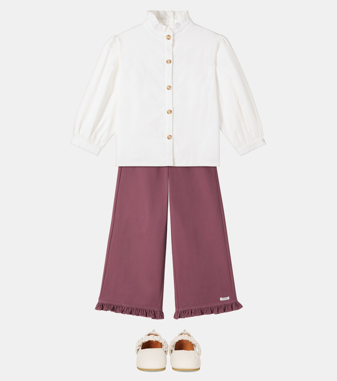 Aiklien ruffled cotton-blend pants | Donsje