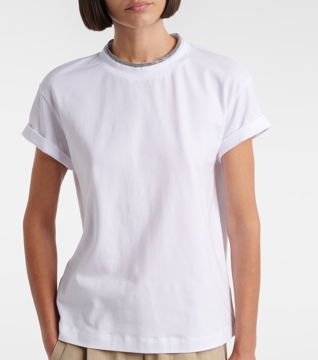 Cotton-blend T-shirt | Brunello Cucinelli
