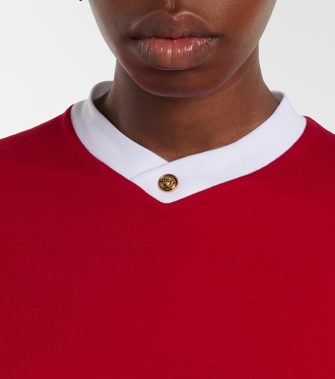 T-shirt Medusa in jersey di misto cotone | Versace