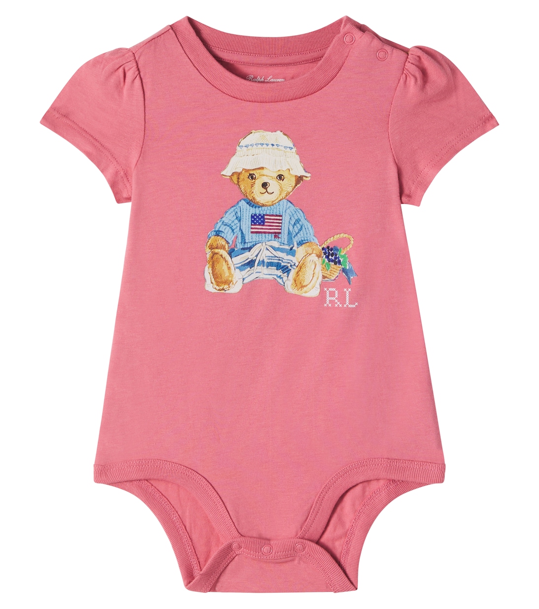 Baby Polo Bear printed cotton onesie | Polo Ralph Lauren Kids