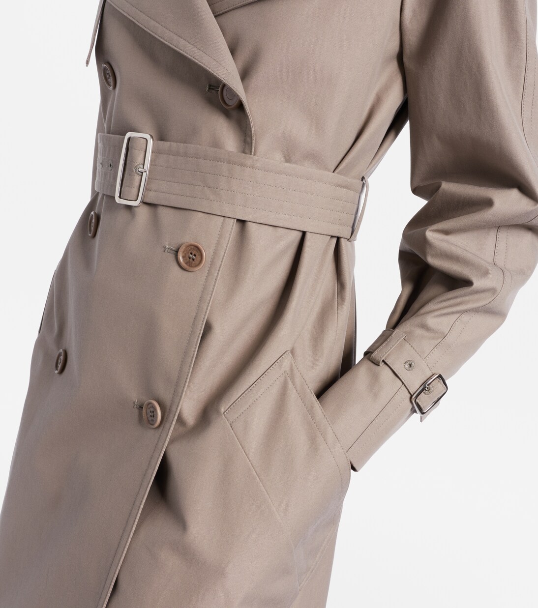 Pancia cotton gabardine trench coat | Max Mara