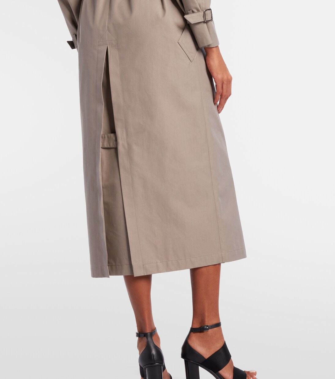 Pancia cotton gabardine trench coat | Max Mara