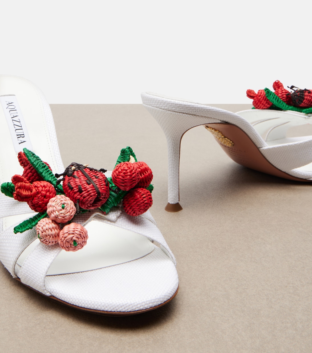 Botanica raffia mules | Aquazzura