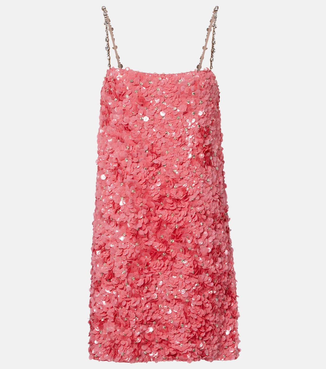 Verziertes Slipdress aus Seidenchiffon | Valentino