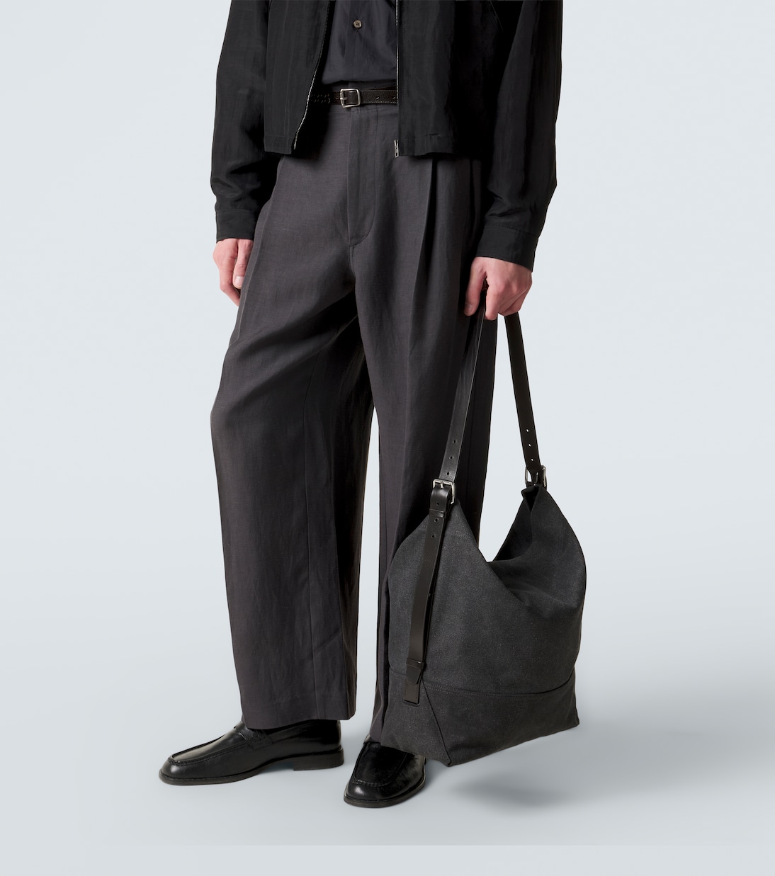 Belted canvas tote bag | Lemaire