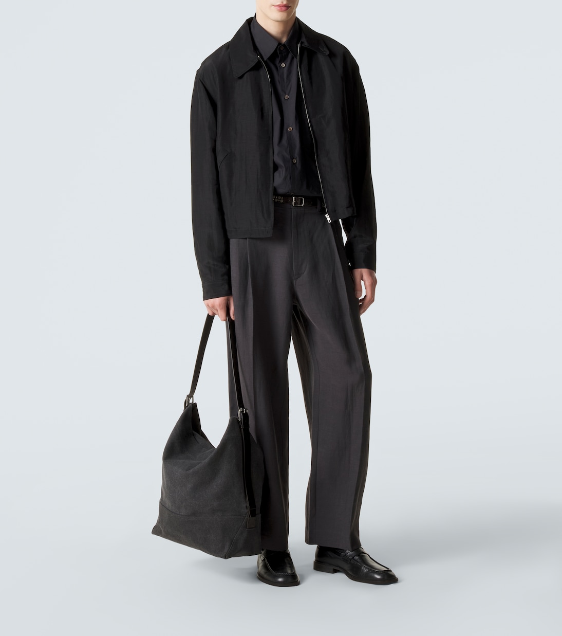 Belted canvas tote bag | Lemaire