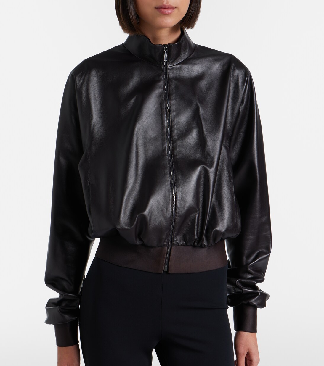 Leather bomber jacket | Gucci