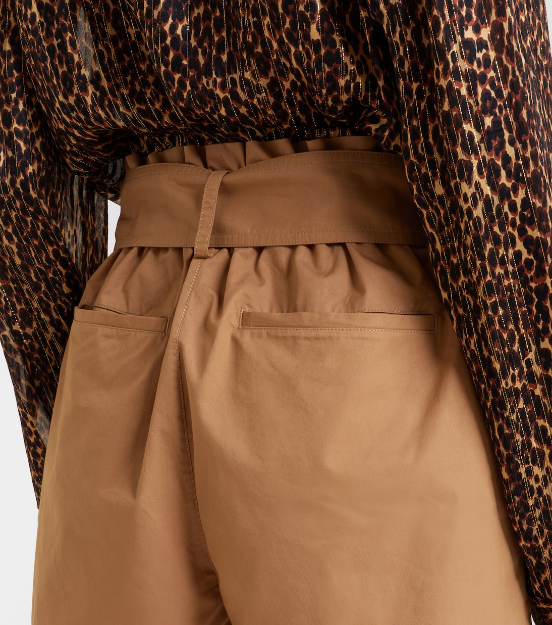 Shorts aus Baumwolle mit Gürtel | Saint Laurent