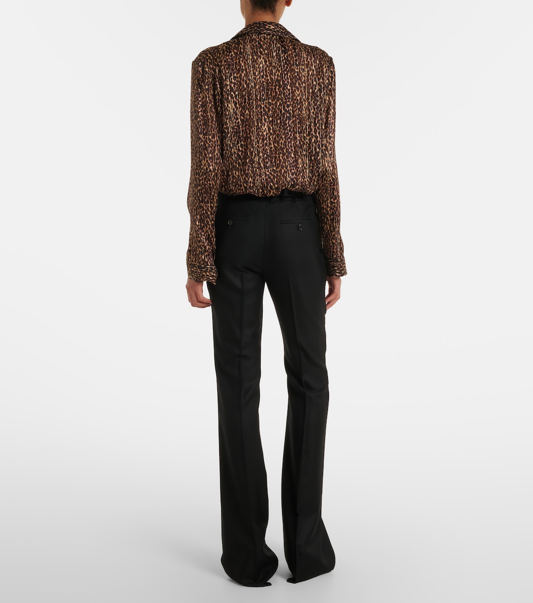 Cashmere flared pants | Saint Laurent