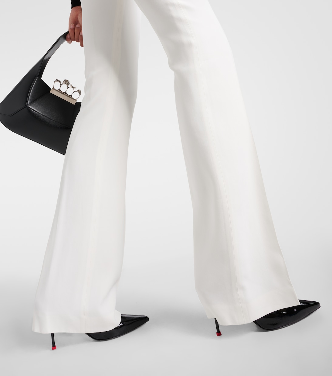 Schlaghose aus Crêpe | McQueen