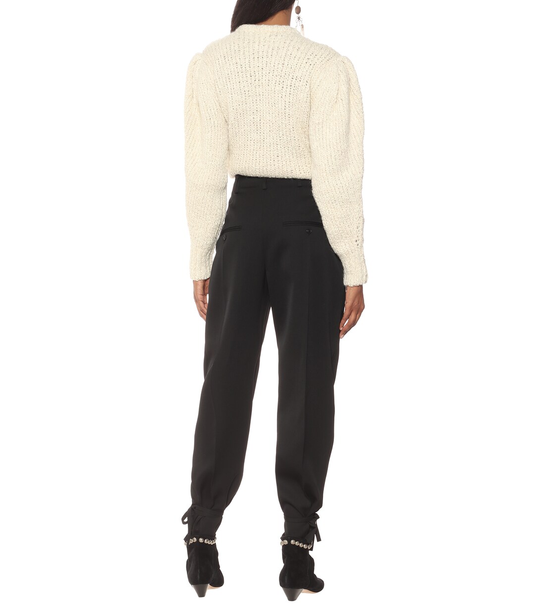 Pantalon carotte Racomisl à taille haute en laine | Isabel Marant