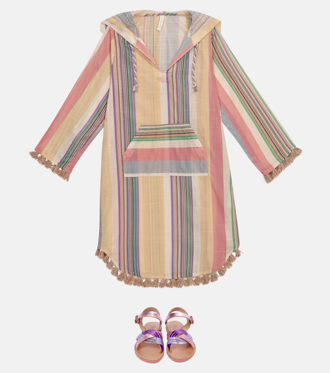 Mae striped cotton dress | Zimmermann Kids