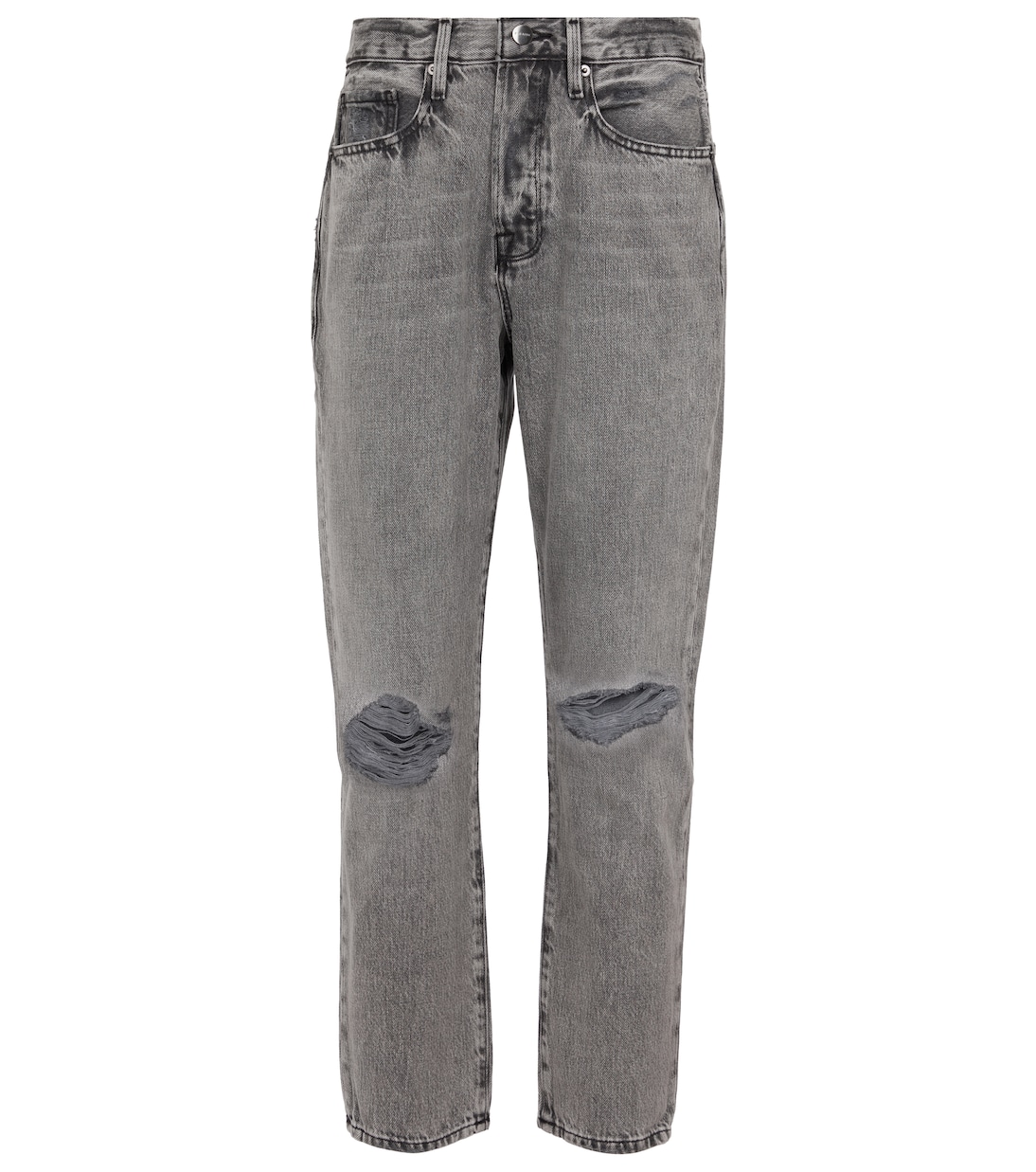 High-Rise Distressed Jeans Le Original | Frame