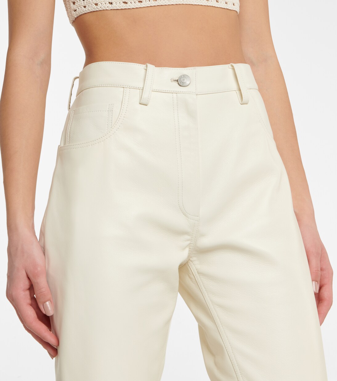 High-Rise-Hose aus Leder | Magda Butrym