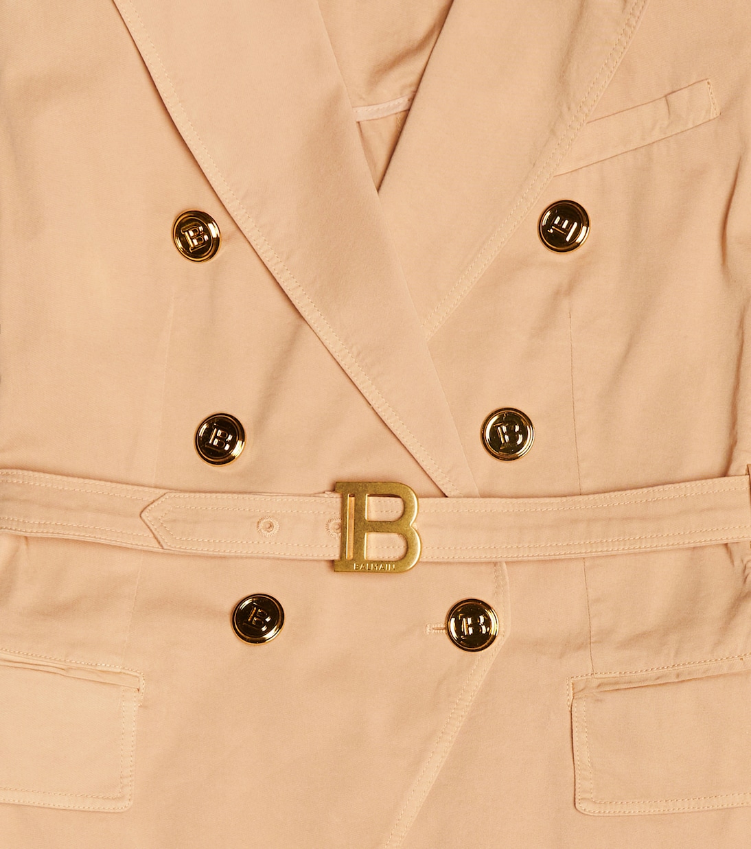 Double-breasted cotton blazer | Balmain Kids
