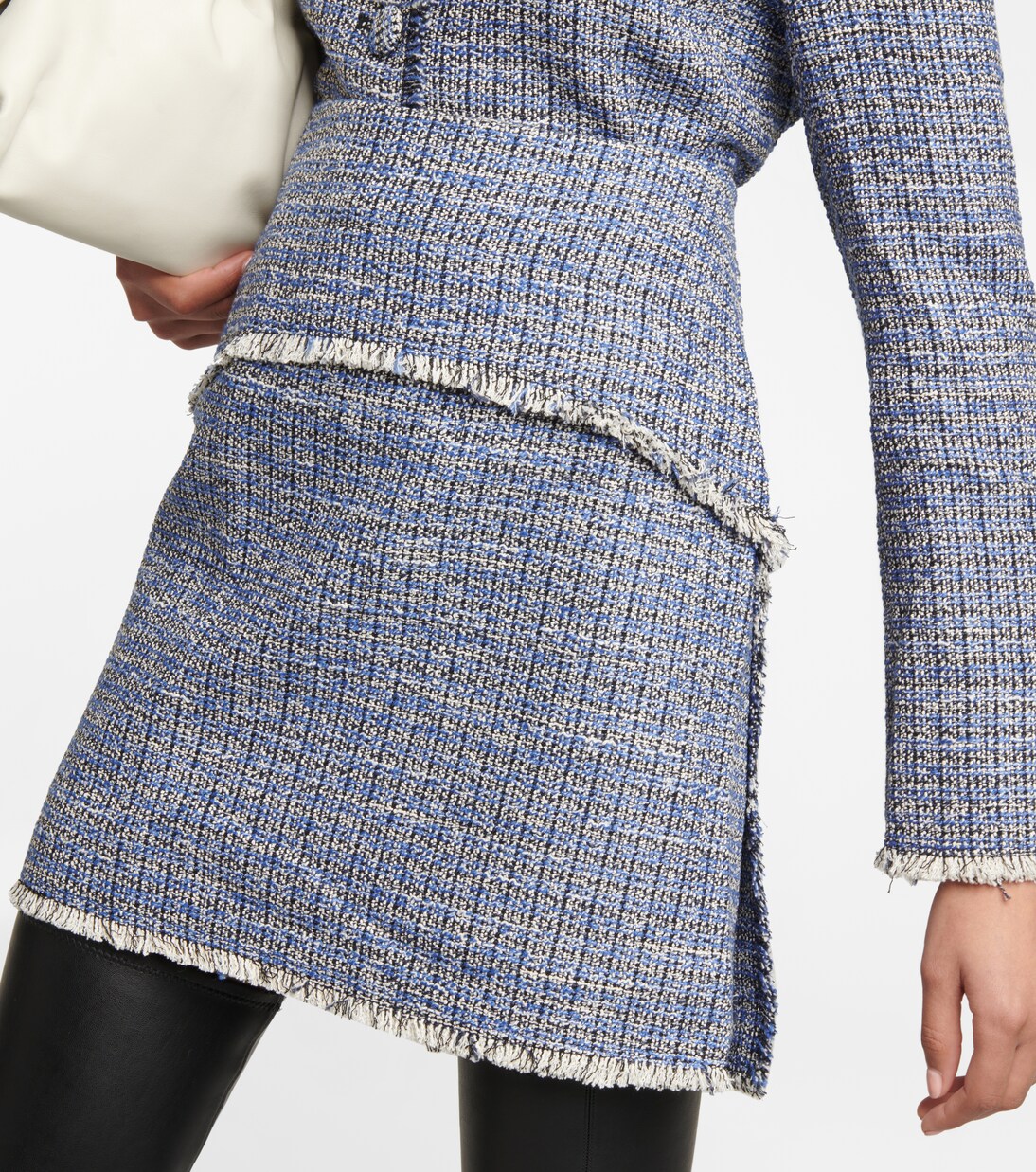 White Label Minirock aus Tweed | Proenza Schouler