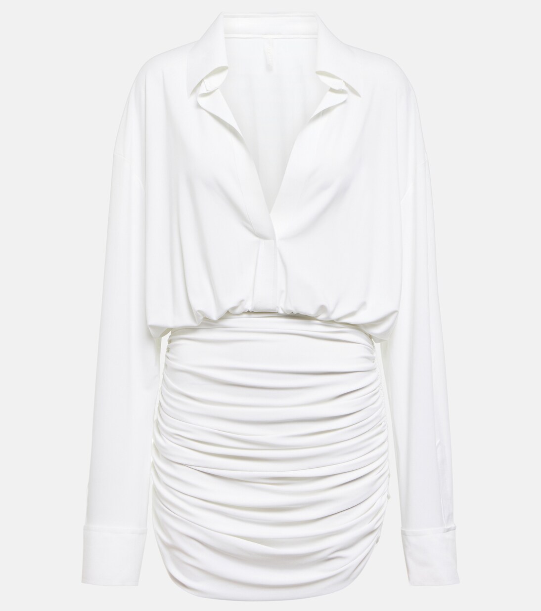 Ruched shirt dress | Norma Kamali