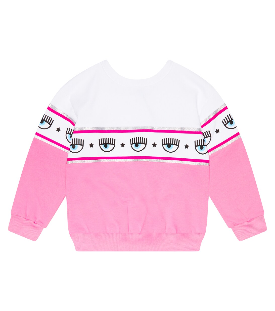 x Chiara Ferragni eye-motif jersey sweatshirt | Monnalisa