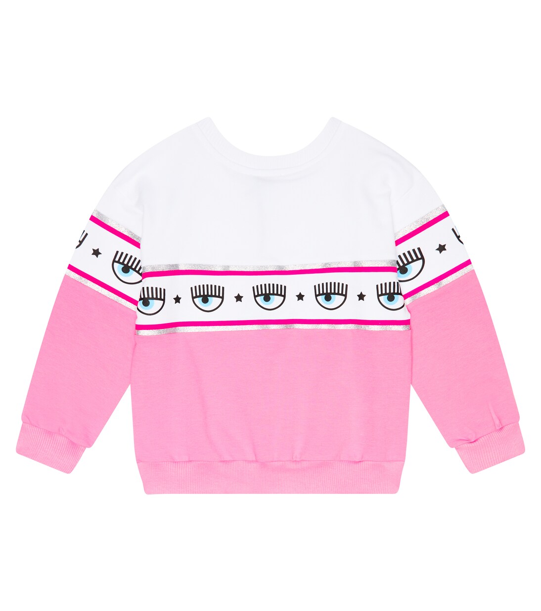 x Chiara Ferragni eye-motif jersey sweatshirt | Monnalisa