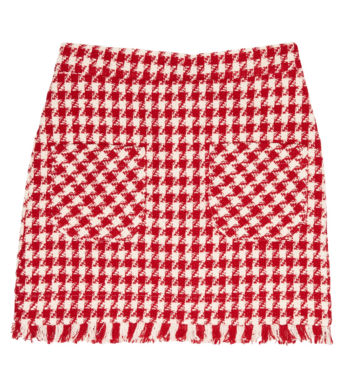 Checked cotton-blend tweed skirt | Monnalisa