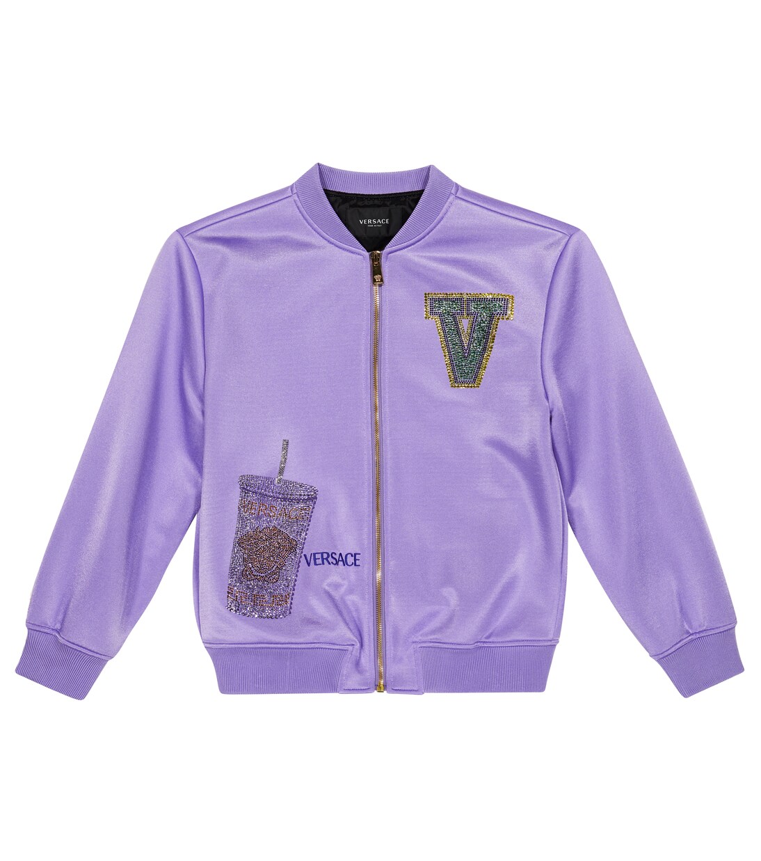 Veste teddy brodée | Versace Kids