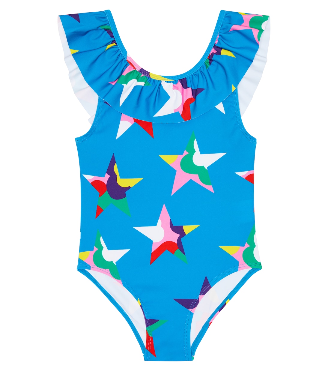 Printed ruffle-trimmed swimsuit | Stella McCartney Kids