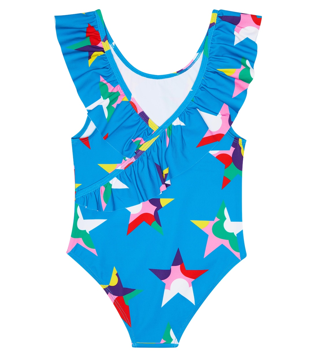 Printed ruffle-trimmed swimsuit | Stella McCartney Kids
