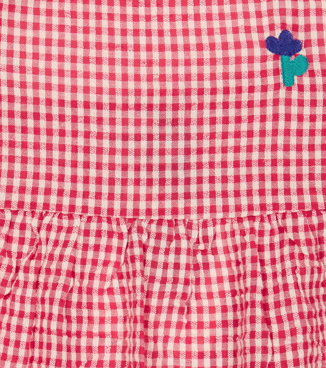 Vichy cotton and linen top | Bobo Choses