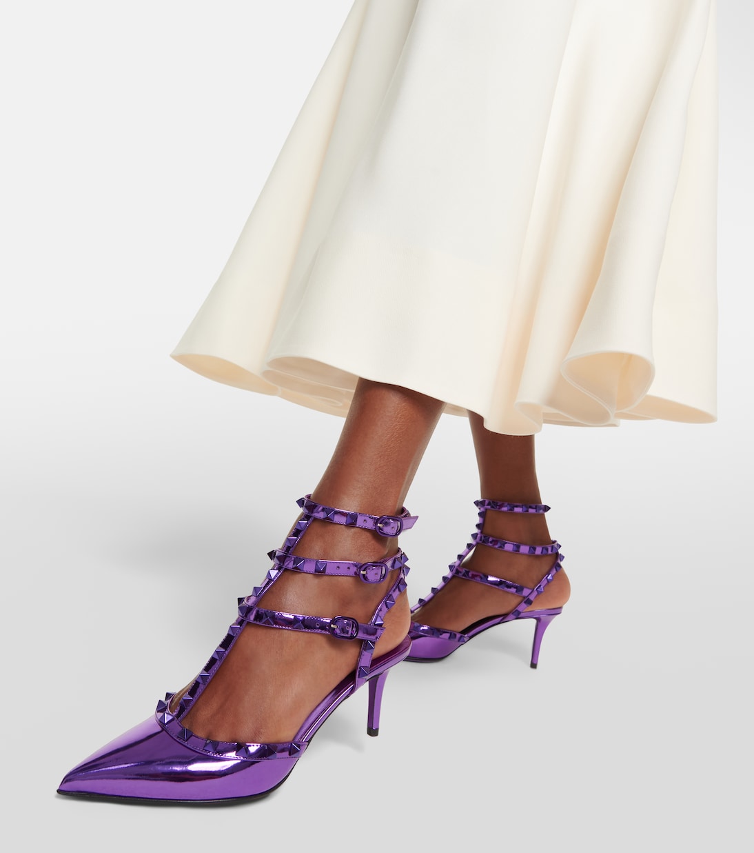 Escarpins Rockstud en cuir verni | Valentino Garavani