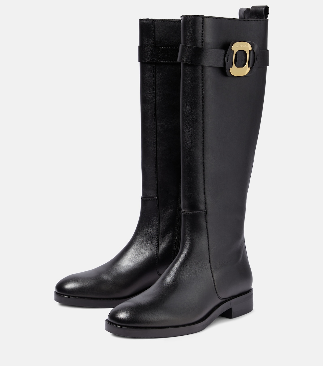 Channy leather knee-high boots | See By Chloé