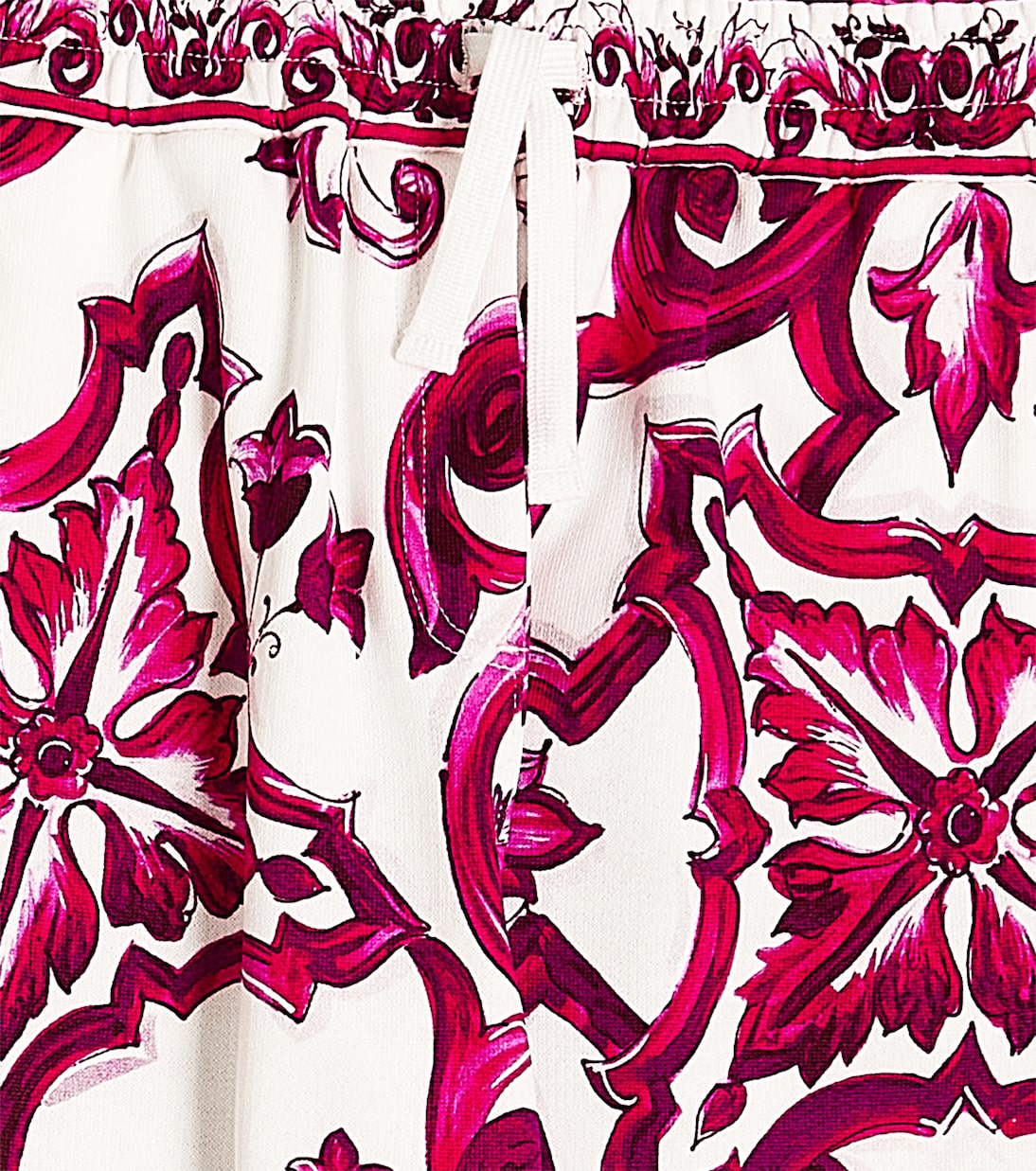 Majolica printed cotton sweatpants | Dolce&Gabbana Kids