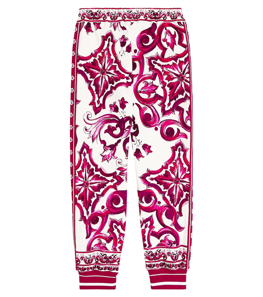 Majolica printed cotton sweatpants | Dolce&Gabbana Kids