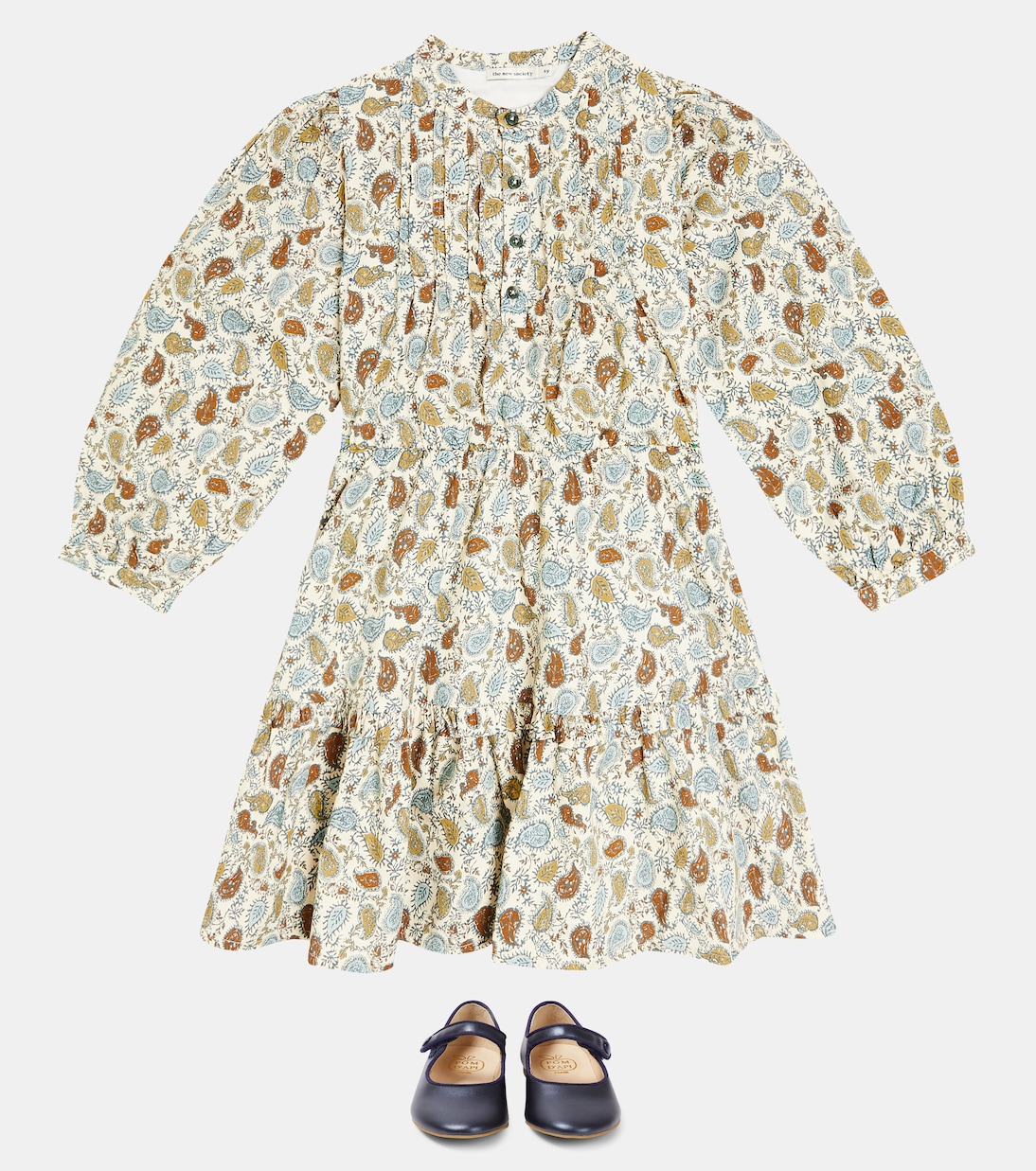 Lola paisley tiered cotton dress | The New Society