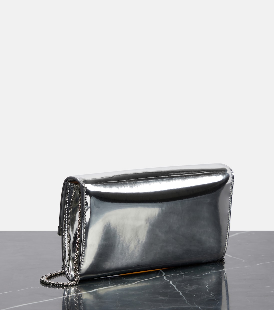 Emmie mirrored clutch | Jimmy Choo