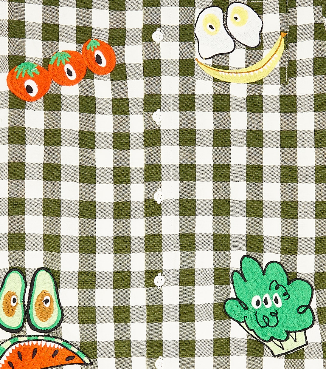 Appliqué checked cotton shirt | Stella McCartney Kids