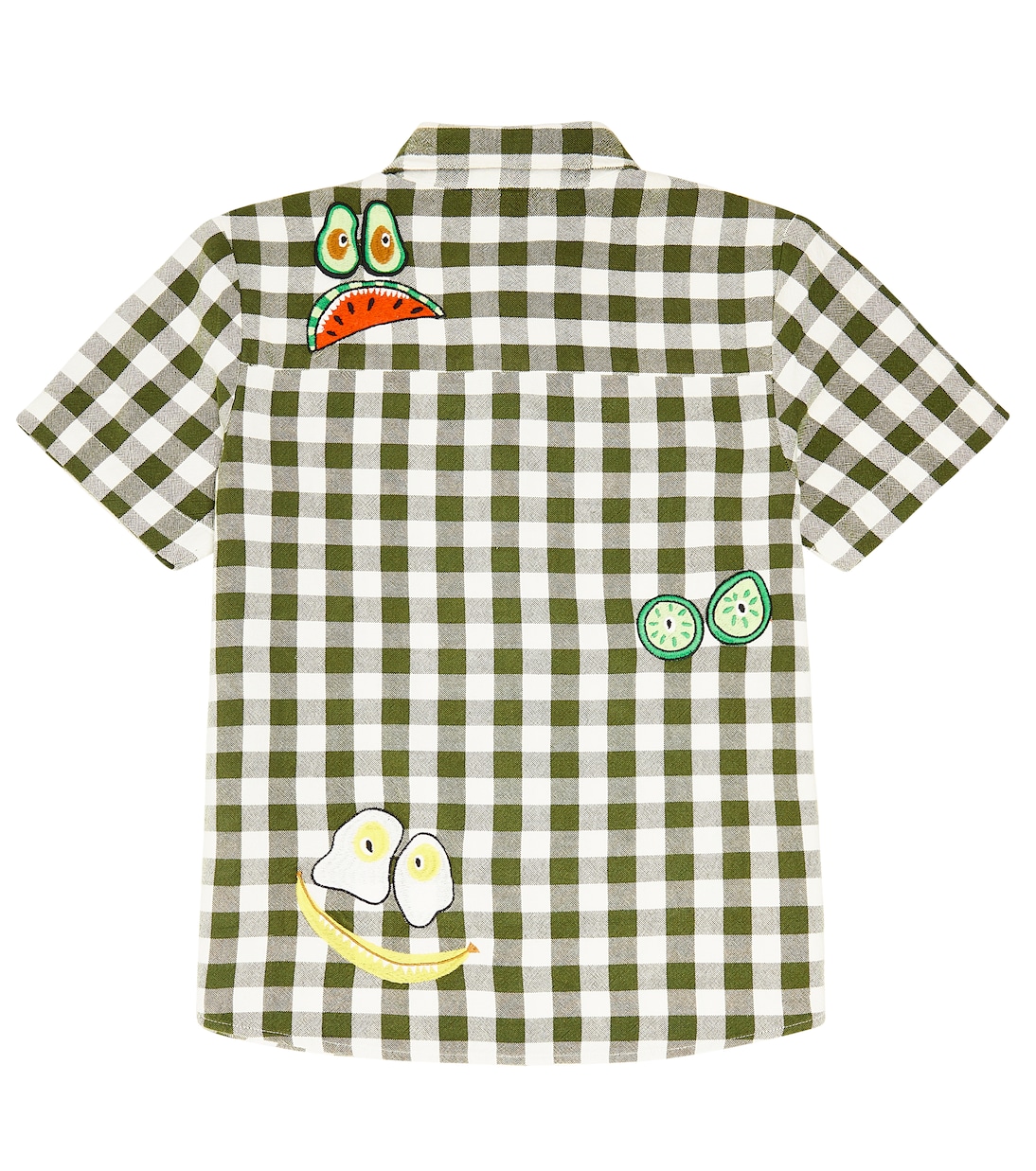Appliqué checked cotton shirt | Stella McCartney Kids
