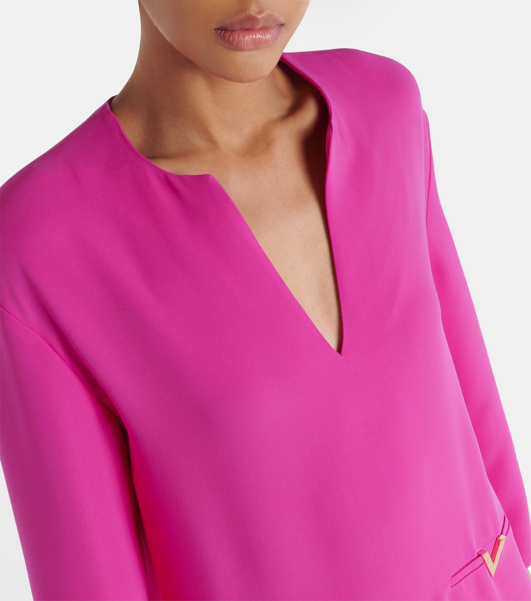 Midikleid VGold aus Seide | Valentino