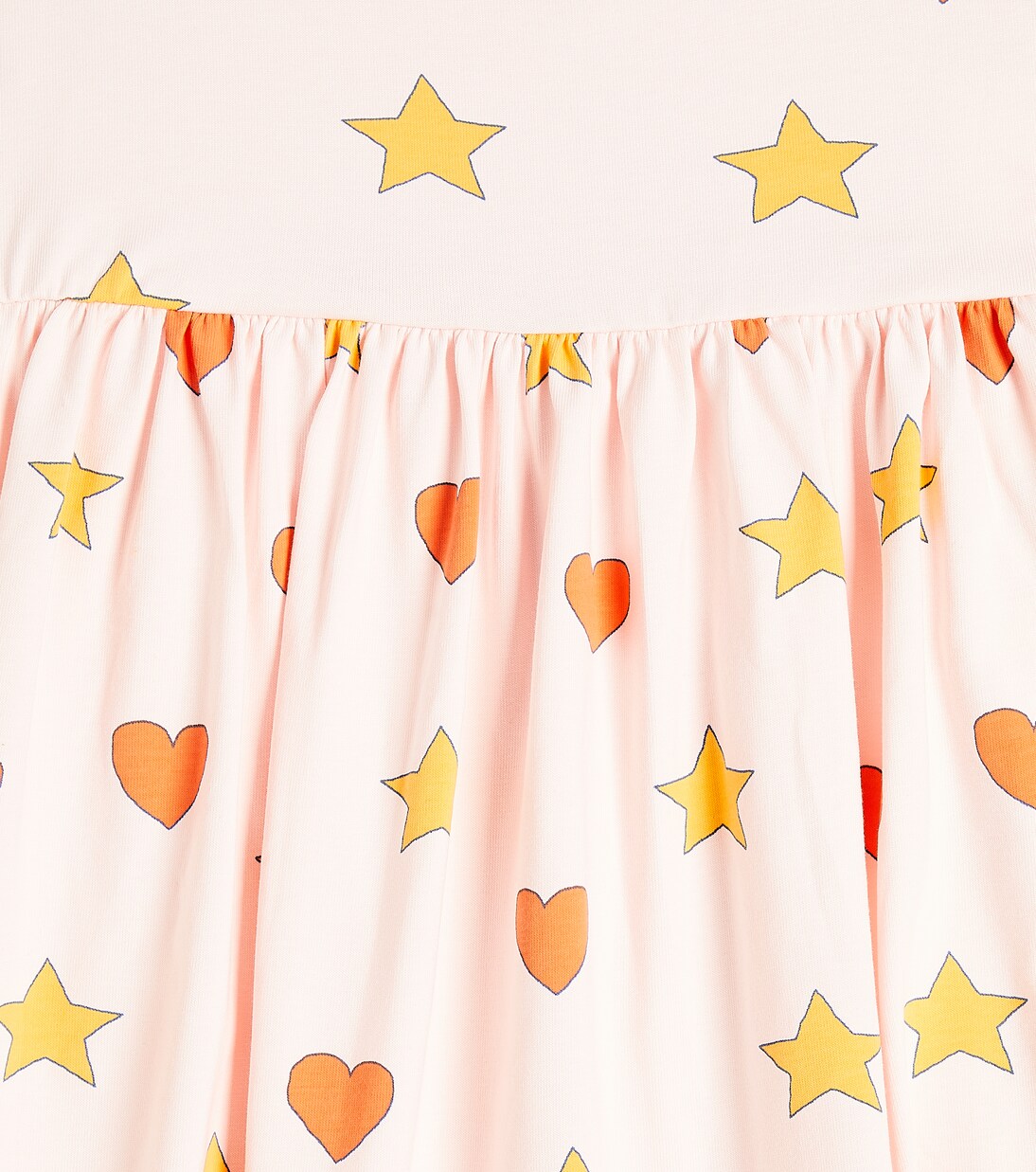 Printed cotton-blend jersey dress | Tinycottons