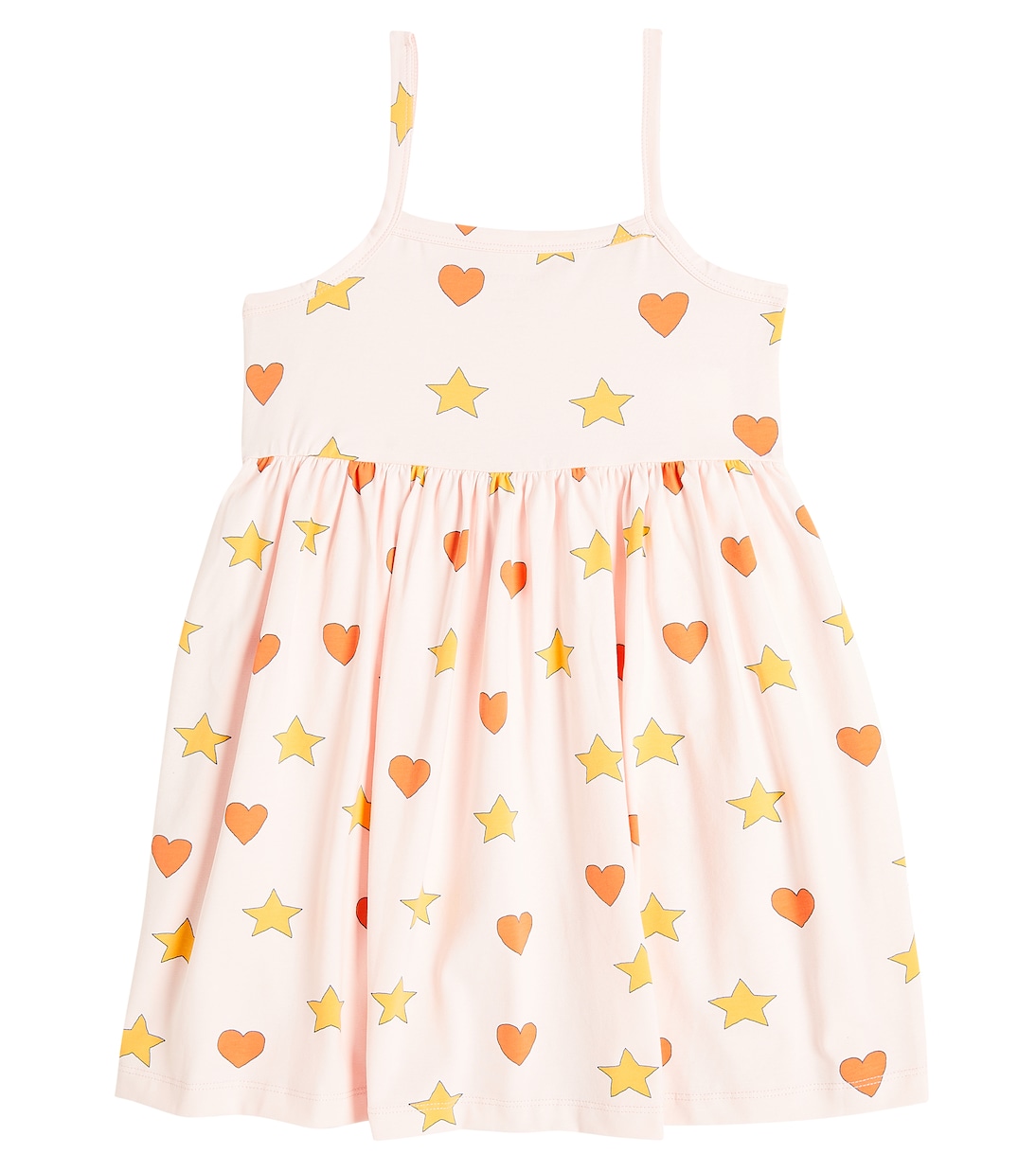 Printed cotton-blend jersey dress | Tinycottons