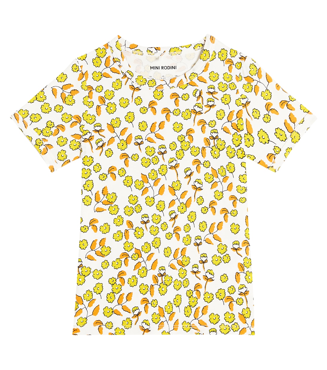 Flowers cotton-blend T-shirt | Mini Rodini