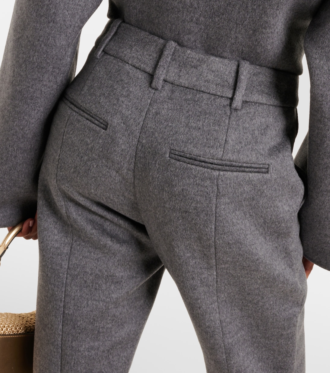 Pantaloni flared in mohair e lana | Valentino