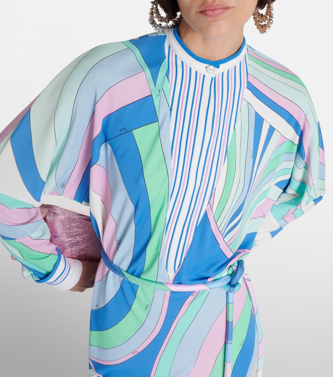 Túnica estampada con cinturón | Pucci