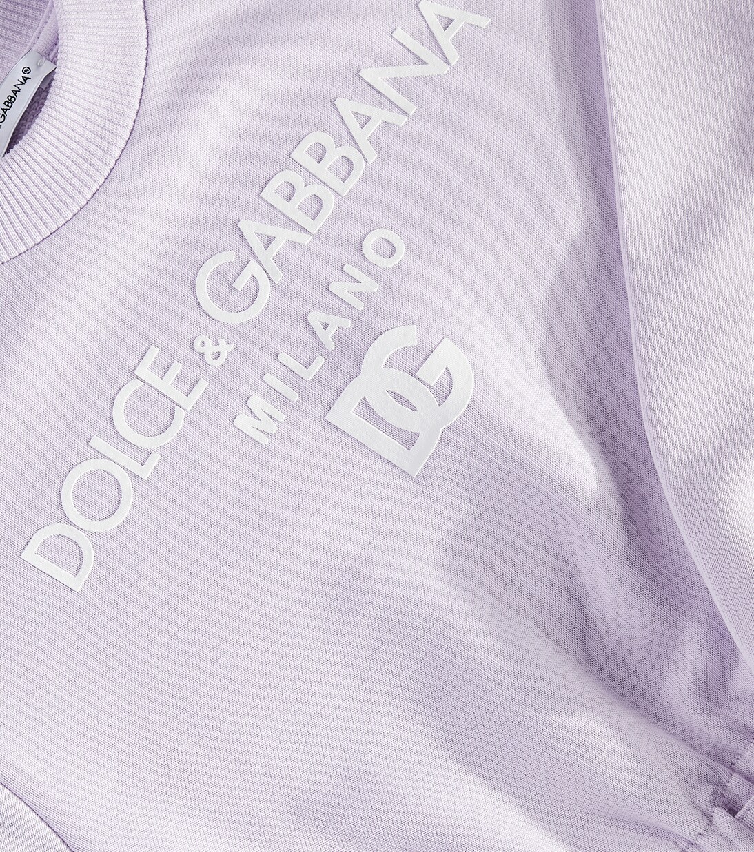 Robe en coton à logo | Dolce&Gabbana Kids