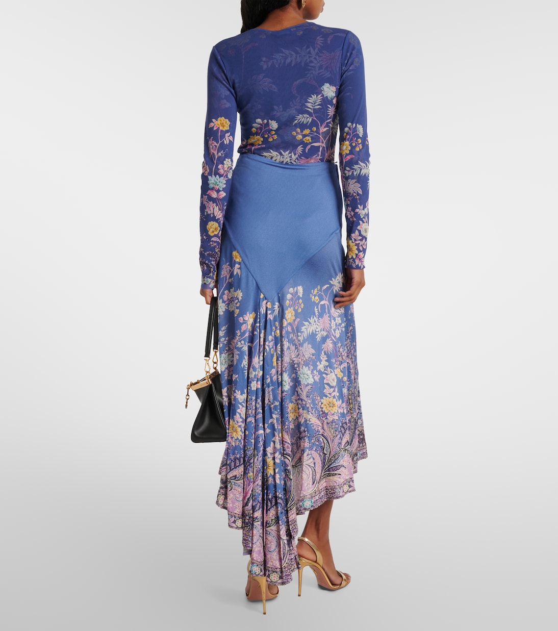 Printed asymmetric maxi skirt | Etro