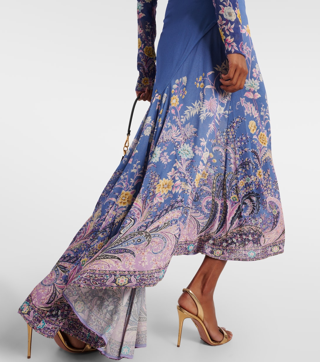 Printed asymmetric maxi skirt | Etro